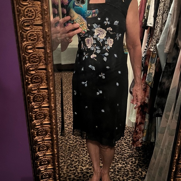 FINAL MARKDOWN $480. Vivienne Tam RARE Mandarin Collar Mesh Dress - Picture 8 of 11